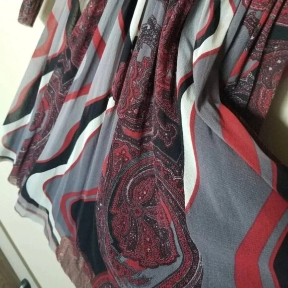 Jean Paul Gaultier Rare Vintage Soleil Mesh Paisley Midi Dress M - Picture 9 of 14